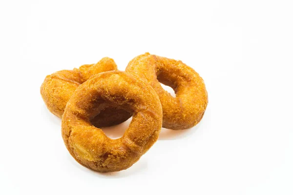 Anise Donuts White Background Traditional Sweet Asturias Spain High Quality — Fotografia de Stock