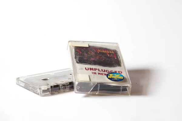 stock image Bangkok, Thailand - 05 October 2021 : Nirvana's 90s cassette tape 