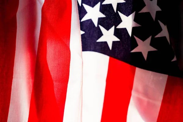 Sun Shone American Flag Images America National Day Important Days — Stock Photo, Image