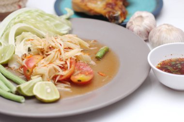 Tayland papayası salatası ya da Taylandca 'da 