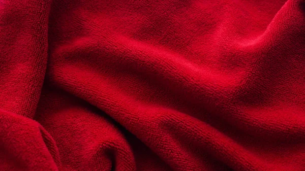 Κόκκινο Ύφασμα Υφή Φόντο Στο Πάτωμα — Φωτογραφία Αρχείου