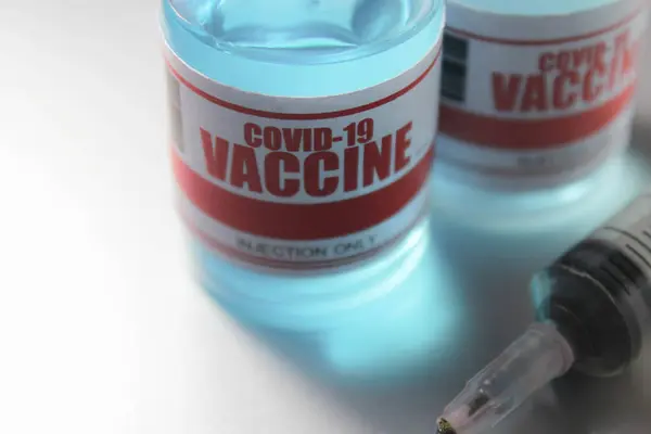 Bangkok Thailandia 2021 Luglio Vaccino Coronavirus Concetto Lotta Covid Siringa — Foto Stock