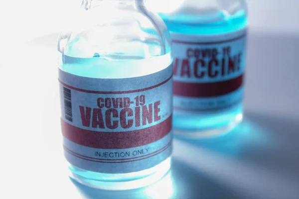 Бангкок Таиланд 2021 Июля Флакона Вакцины Против Коронавируса Covid Концепция — стоковое фото