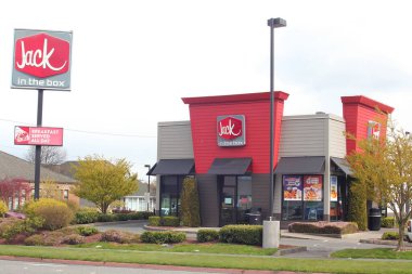 PORT ANGERİES, AMERİKA - 20 Nisan 2022: ABD 'de popüler bir fast food restoranı olan 