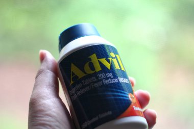 Washington, ABD: 25 Mayıs 2022 - ağrı kesici ibuprofen tabletleri 200 mg advil, Amerika 'nın en popüler ağrı kesici.