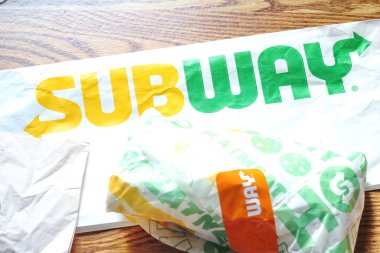WASHINGTON, ABD - 20 Mart 2022 Metro Sandviçleri Subway, ABD 'de çok popüler bir fast food restoranıdır..