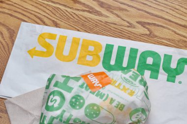 WASHINGTON, ABD - 20 Mart 2022 Metro Sandviçleri Subway, ABD 'de çok popüler bir fast food restoranıdır..