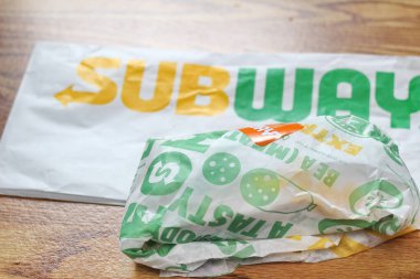 WASHINGTON, ABD - 20 Mart 2022 Metro Sandviçleri Subway, ABD 'de çok popüler bir fast food restoranıdır..
