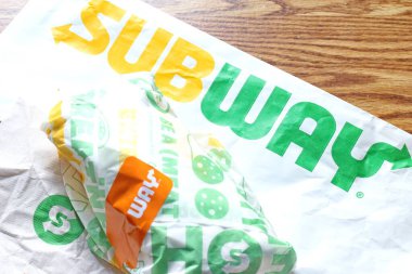 WASHINGTON, ABD - 20 Mart 2022 Metro Sandviçleri Subway, ABD 'de çok popüler bir fast food restoranıdır..