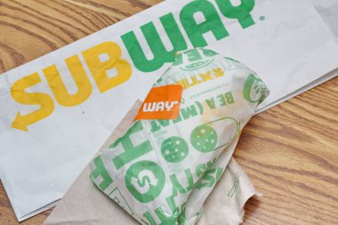 WASHINGTON, ABD - 20 Mart 2022 Metro Sandviçleri Subway, ABD 'de çok popüler bir fast food restoranıdır..