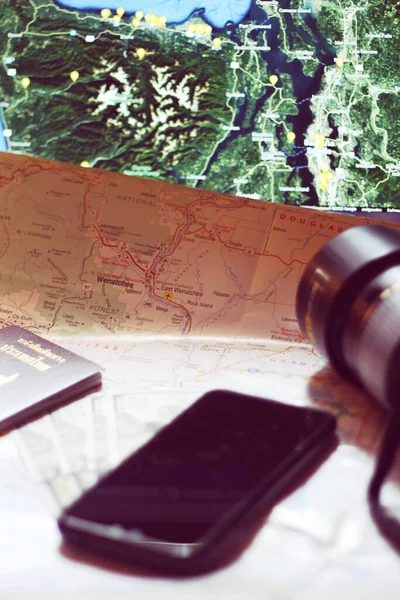 Waszyngton Usa Września 2022 Planowanie Podróży Mapa Podróży Mapa Tajlandia — Zdjęcie stockowe