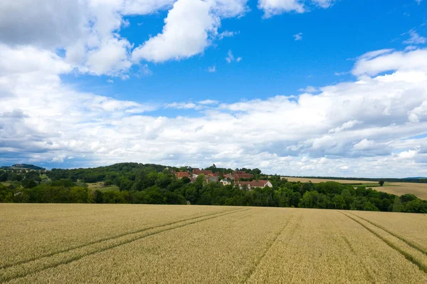 Cette Photo Paysage Été Prise Europe France Bourgogne Nièvre Été — Photo