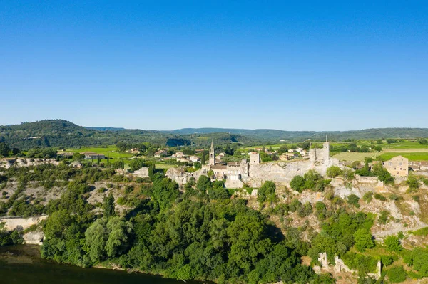 Tato Krajina Fotografie Byla Pořízena Evropě Francii Ardeche Léto Vidíme — Stock fotografie