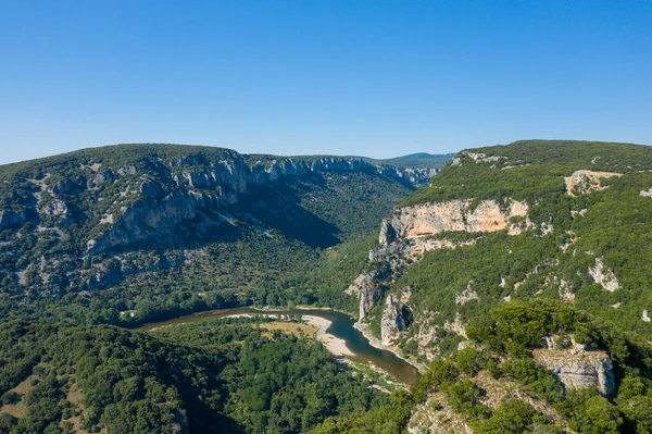 Esta Foto Paisaje Fue Tomada Europa Francia Ardeche Verano Podemos — Foto de Stock