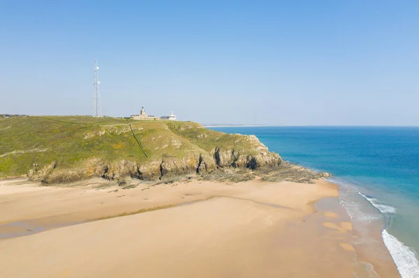 Landscape Photo Taken Europe France Normandy Manche Spring See Panoramic — Stock Photo, Image