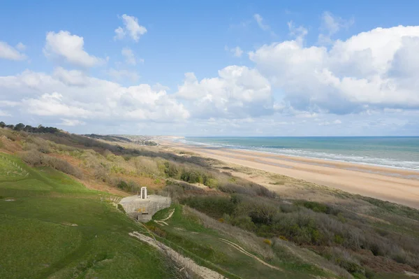 Detta Landskapsfoto Togs Europa Frankrike Normandie Mot Arromanches Colleville Våren — Stockfoto