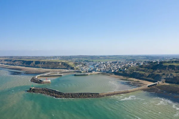 Detta Landskapsfoto Togs Europa Frankrike Normandie Mot Omaha Stranden Våren — Stockfoto