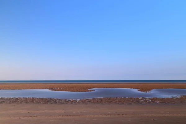 Deze Landschapsfoto Genomen Europa Frankrijk Normandië Richting Arromanches Colleville Het — Stockfoto