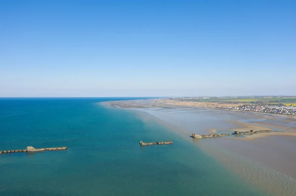 Esta Foto Paisagem Foi Tirada Europa França Normandia Arromanches Les — Fotografia de Stock