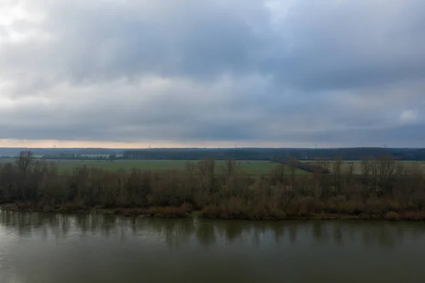 Landscape Photo Taken Europe France Center Region Loiret Orleans Winter — Fotografia de Stock