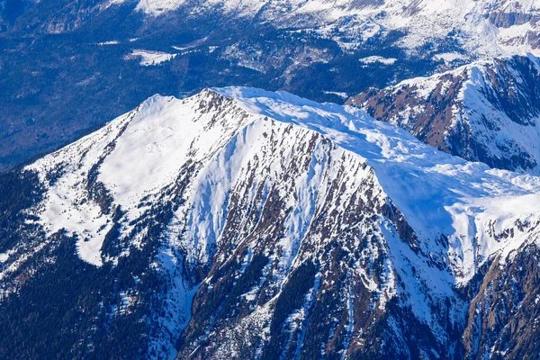 Manzara Fotoğrafı Avrupa Fransa Rhone Alpes Savoie Alpler Kışın Çekildi — Stok fotoğraf