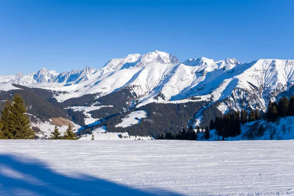 Dette Landskabsbillede Blev Taget Europa Frankrig Rhone Alpes Savoie Alperne - Stock-foto