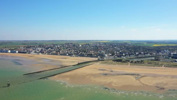 Exit Port Beach Juno Beach Europe France Normandy Arromanches Courseulles — ストック動画