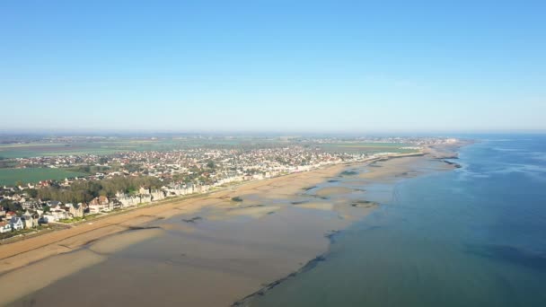 Plaża Miecza Europie Francji Normandii Kierunku Caen Lion Sur Mer — Wideo stockowe