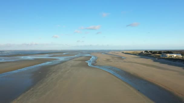 Utah Beach Its Sand Dunes Europe France Normandy Carentan Spring — Vídeo de stock