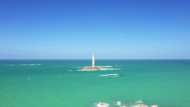 Faro Cap Hague All Alba Europa Francia Normandia Manica Primavera — Video Stock