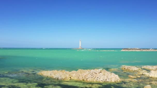 Coast Facing Cap Hague Lighthouse Europe France Normandy Manche Spring — Stockvideo
