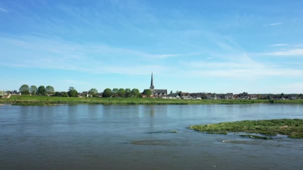 Igreja Sully Sur Loire Europa França Região Centro Loiret Verão — Vídeo de Stock