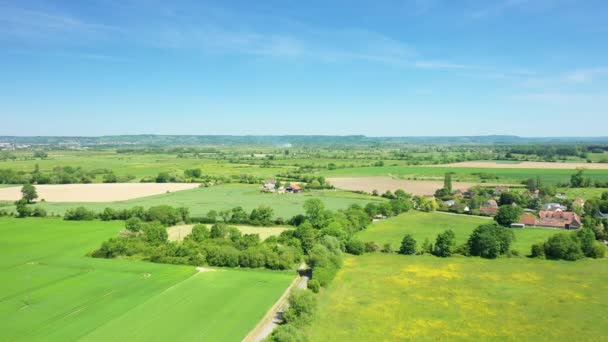 Verdeggiante Bocage Normanno Europa Francia Normandia Verso Deauville Estate Una — Video Stock