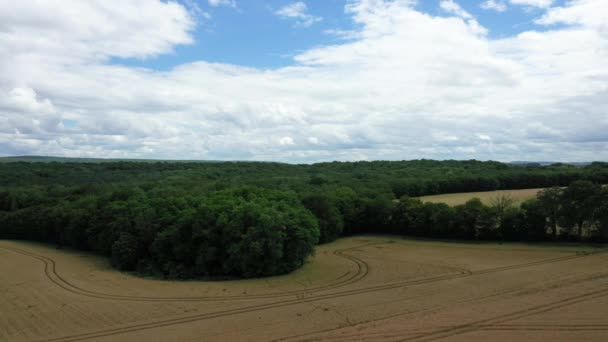 Een Bos Velden Het Franse Platteland Europa Frankrijk Bourgondië Nievre — Stockvideo