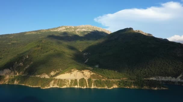 Montanhas Verdes Torno Lac Castillon Europa França Provence Alpes Cote — Vídeo de Stock