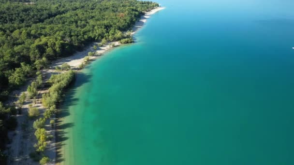 Lac Sainte Croix Partjai Mennyei Színekben Európában Franciaországban Provence Alpes — Stock videók