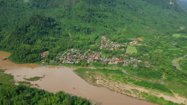 Prachtige Ban Gioc Watervallen Grens Met China Azië Noord Vietnam — Stockvideo