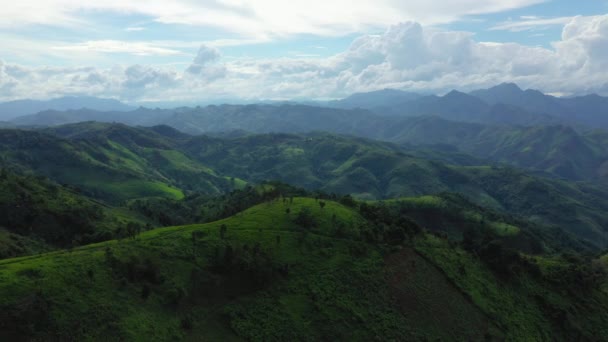 Mountains Northern Laos Asia Laos Vientiane Luang Prabang Summer Sunny — Stockvideo