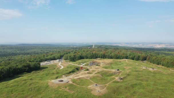 Die Festung Von Douaumont Europa Frankreich Grand Est Maas Richtung — Stockvideo