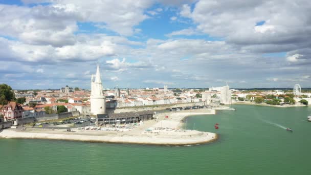 Porto Rochelle Europa França Nova Aquitânia Charente Maritime Verão Dia — Vídeo de Stock