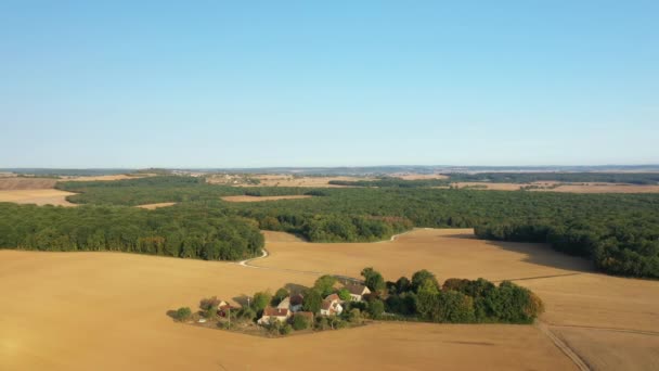 Een Traditioneel Dorp Het Franse Platteland Europa Frankrijk Bourgondië Nievre — Stockvideo