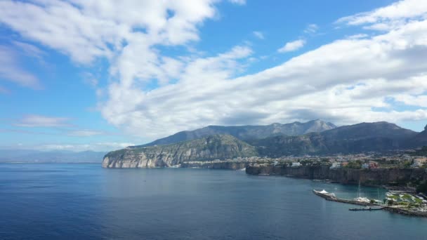 Κόλπος Της Νάπολης Δίπλα Στο Τυρρηνικό Πέλαγος Στην Ευρώπη Ιταλία — Αρχείο Βίντεο