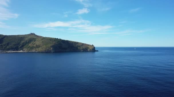 Vista Panorâmica Cabo Palinuro Pelo Mar Tirreno Europa Itália Campânia — Vídeo de Stock