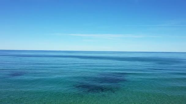 Tyrhénské Moře Jeho Krásné Tyrkysové Barvy Evropě Itálii Kampánii Létě — Stock video