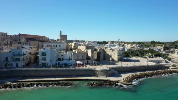 Cidadela Otranto Europa Itália Puglia Para Lecce Verão Dia Ensolarado — Vídeo de Stock