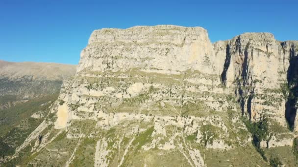 Garganta Vikos Domina Parque Nacional Vikos Aoos Europa Grecia Epiro — Vídeo de stock