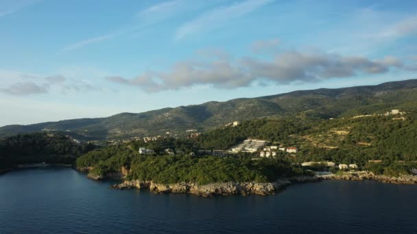 Pueblo Turístico Syvota Junto Mar Jónico Europa Grecia Epiro Verano — Vídeo de stock