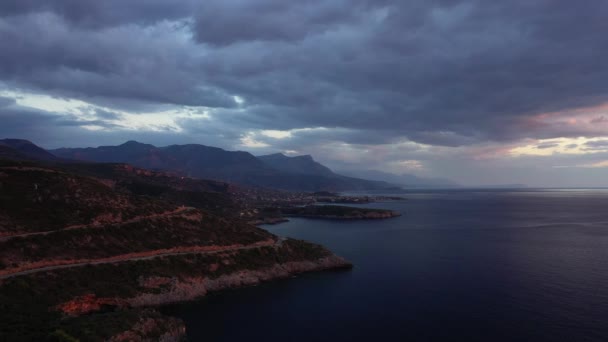 Εξοχή Της Καρδαμύλης Αντιμετωπίζει Μεσόγειο Θάλασσα Στην Ευρώπη Ελλάδα Πελοπόννησο — Αρχείο Βίντεο