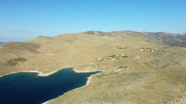 Campo Árido Cabo Tenare Europa Grécia Peloponeso Mani Verão Dia — Vídeo de Stock