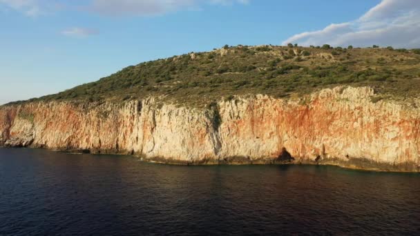 Campagne Aride Autour Plage Diros Europe Grèce Péloponnèse Mani Été — Video